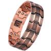 Jeracol Men's Copper Bracelet with 3 Ultra-Strong Magnets, 99% Pure Copper, Masculine Design, Size Adjustment Tool and Gift Box view 1