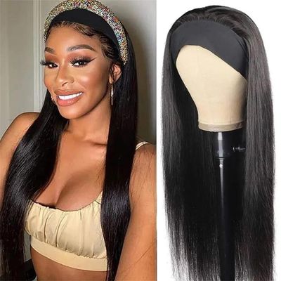 Headband Wig, Straight, Glueless, Lightweight, Soft, Long, Classic, 26 Inches