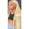 Brazilian Straight Lace Front Human Hair Wig for Women, Glueless, 1B/613, 13x6 Frontal, 32 Inches, 180% Density view 4