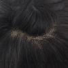 Men's Natural-Looking Human Hair Toupee, Silk Base, Straight Hair view 2