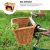 JVNALwnkv Handwoven Rattan Bicycle Front Basket view 4