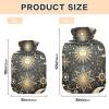 Hot Water Bottle with Velvet Cover for Neck and Shoulder Pain Relief, 1 Liter view 3