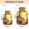 Herbststichhrner Wald Hot Water Bottle with Soft Cover, 2 L view 3