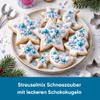 Streusel Glück Christmas Snow Magic Sprinkles, White, Blue & Silver, 180 g view 3