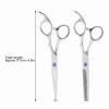 17.5 cm Stainless Steel Hair-Cutting Scissors Set with Blue Screw view 2
