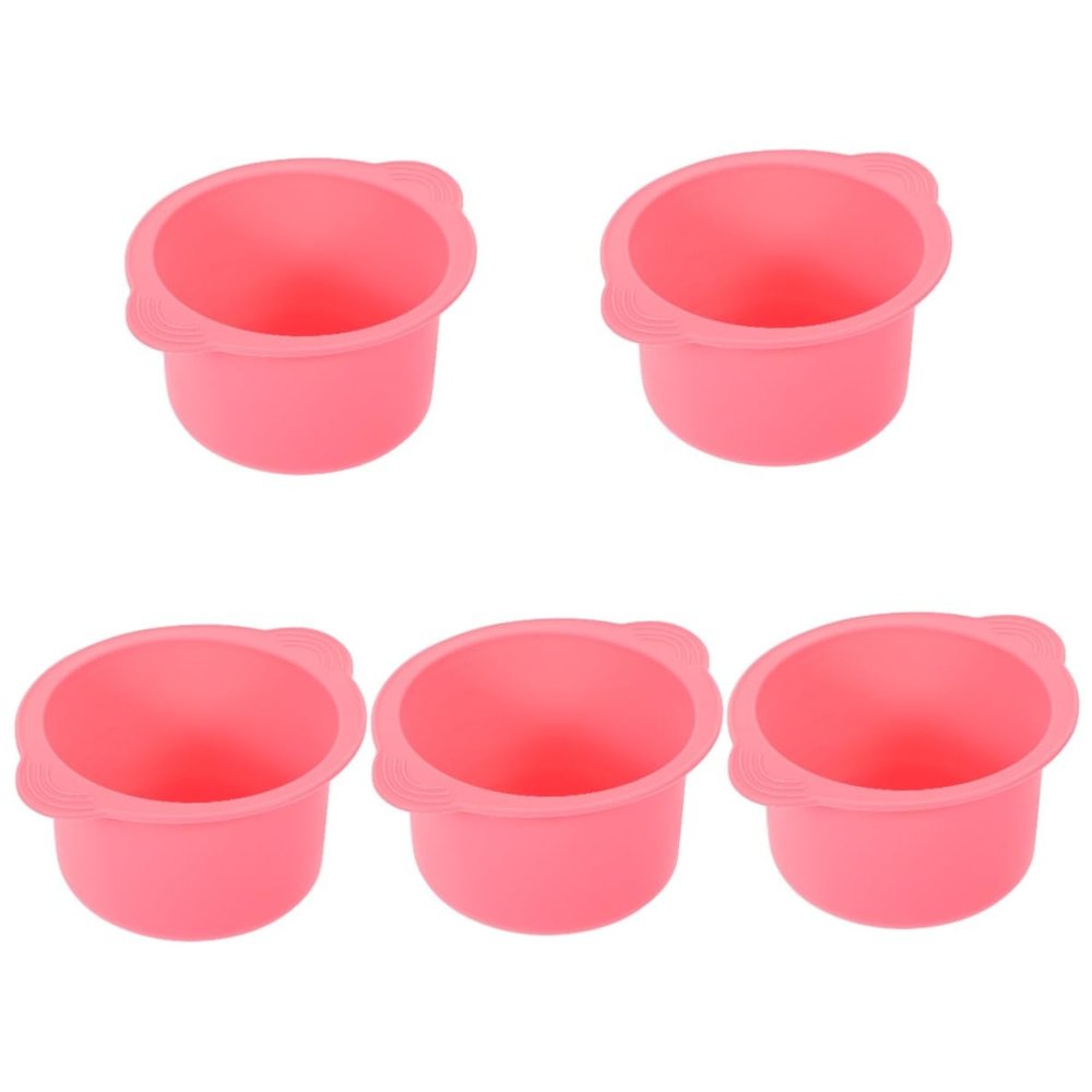 Baluue 5-Piece Silicone Wax Warmer Bowls