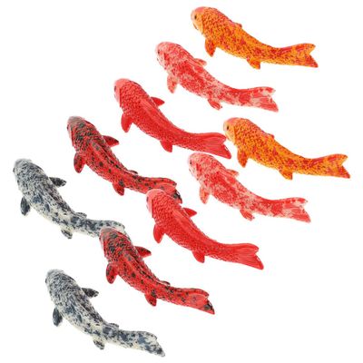 Alipis 10-Piece Miniature Fish Decoration for Aquariums