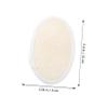 FRCOLOR 2 Sets Bath Shower Loofah Sponge Puff Set, Natural Exfoliating Sponge with Fabric Back, 3 Pieces x 2 view 2