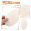 FRCOLOR 2 Sets Bath Shower Loofah Sponge Puff Set, Natural Exfoliating Sponge with Fabric Back, 3 Pieces x 2 view 4