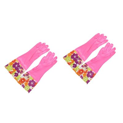 Healeved 2-Pair Kitchen Gloves, Non-Slip, Warm and Durable for Dishwashing, Cleaning and Car Washing