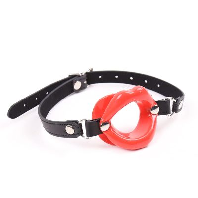 Extreme Open-Mouth Ball Gag, Adjustable, Red