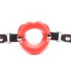 Extreme Open-Mouth Ball Gag, Adjustable, Red view 4