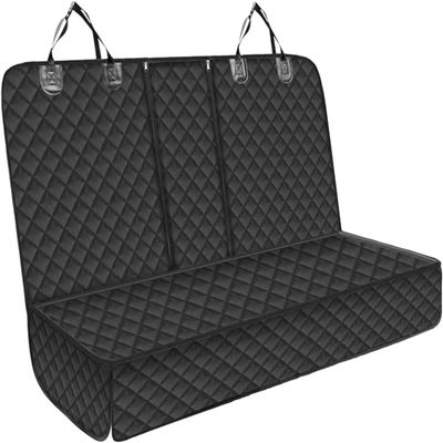 SRTMIRJJ Dog Car Seat Cover for Ford EcoSport 2018–2023, Waterproof and Scratch-Resistant Rear Seat Hammock, Black