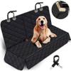 SRTMIRJJ Dog Car Seat Cover for Ford EcoSport 2018–2023, Waterproof and Scratch-Resistant Rear Seat Hammock, Black view 2