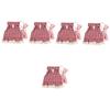 INOOMP 5-Piece Pet Harness Set for Small Pets, Adjustable and Comfortable, for Hamsters, Rabbits and Ferrets, Outdoor Activities and Training view 1