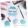 FRCOLOR 3-Piece Transparent Eyelash Storage Box, Portable False Eyelash Organizer view 4