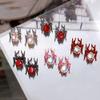 Begchy Retro Alloy Spider Ornaments with Studs, Black & Red view 2