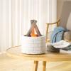 URPIZY Campfire Aromatherapy Diffuser, 250 mL, Flame Effect, Night Light with Remote view 3