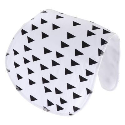 TOYANDONA 3-Layer Cotton Triangle Burp Cloth, Absorbent and Lightweight for Newborns, White, Random Style
