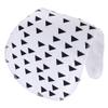 TOYANDONA 3-Layer Cotton Triangle Burp Cloth, Absorbent and Lightweight for Newborns, White, Random Style view 1