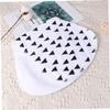 TOYANDONA 3-Layer Cotton Triangle Burp Cloth, Absorbent and Lightweight for Newborns, White, Random Style view 3