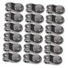 Shoe and Boot Lace Hooks, Alloy, 20-Piece Set, Black view 1