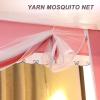 GLMGBP Mosquito Net Bed Tent Canopy, 3-Zip Doors, 360° Protection, Pink, 1.5 x 2 m view 4