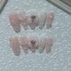 Fake Nail Art Patches, Butterfly Knot Fairy Design, Removable Fake Nails (L) view 1