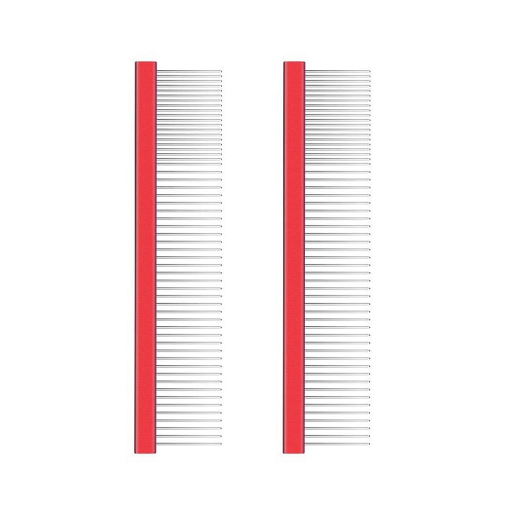 jojobasec Pet Grooming Combs for Cats and Dogs, 2-Pack