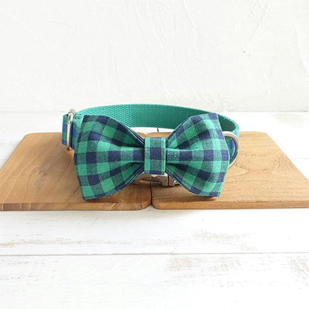 JKDSAO Durable Dog Collar for Small, Medium, and Large Dogs, L–XL with Bow Tie