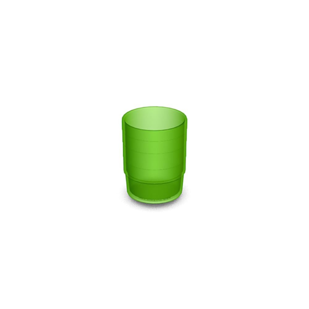 ORNAMIN Medication Cup, Green-Transparent, 120 pcs.