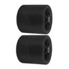 Supvox Garden Stool Wheels, 2-Piece Rubber Set, Black, Sturdy view 1