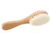 Natural Goat Hair Baby Comb with Wooden Handle view 2