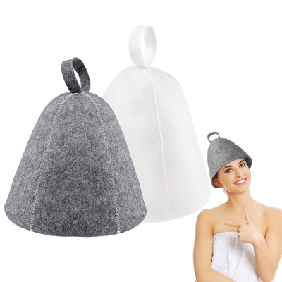 2-Pack Sauna Hat (White & Gray)