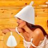 2-Pack Sauna Hat (White & Gray) view 3