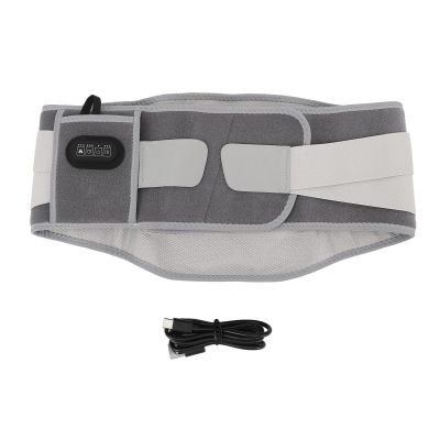 Electric Heated Waist Belt with Adjustable Carbon Fiber Back Support and Vibration Massage