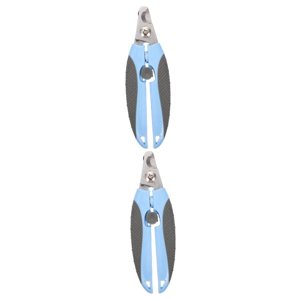 Supvox 2-Piece Nail Clippers for Cats and Dogs, Ergonomic Portable Claw Trimmers with Non-Slip Handle, Easy to Use, for Small, Medium, and Large Pets