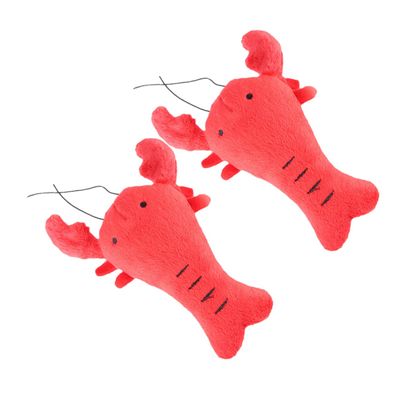INOOMP 2-Pack Plush Squeaky Dog Toys for Puppies and Medium Dogs