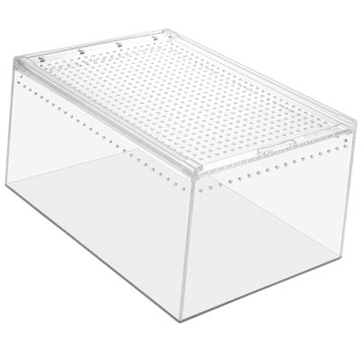 Acrylic Reptile Box with Ventilation for Feeding and Breeding