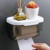 DFHS46JK Wall-Mounted Tissue Box Cover, Pink, Large view 2