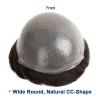 Men's 0.04 mm Thin-Skin Human Hair Toupee with PU Base view 4