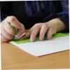 FOMIYES 5-Piece Braille Slate and Stylus Set for Blind Users, Plastic Braille Writing Board and Learning Tool, Light Green view 2