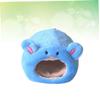 BESPORTBLE 3-Piece Hanging Hamster Nest, Plush Winter Bed, Blue view 3