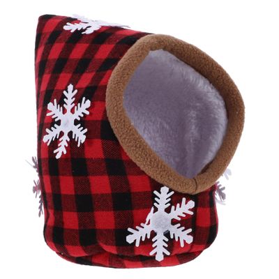 BESPORTBLE Chinchilla House with Soft Cotton Interior, Red