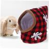 BESPORTBLE Chinchilla House with Soft Cotton Interior, Red view 3