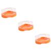 BESPORTBLE 3-Piece Transparent Hamster Toilet, Hamster Bathroom with Bathtub, Durable and Easy to Clean, for Small Rodents view 1