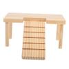 INOOMP Small Hamster Platform with Ramp and Ladder, Wood, Two Levels view 1