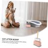 BESPORTBLE Stainless Steel Cat Litter Scoop with Wide Opening and Fine Sieve, Lightweight and Durable, with Holder view 2