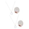 2-Pack Magnifying Necklace Pendant, 5X Optical Magnifier, Gold, FOMIYES view 1
