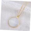 2-Pack Magnifying Necklace Pendant, 5X Optical Magnifier, Gold, FOMIYES view 3